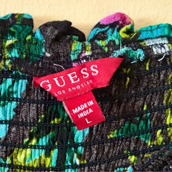 Guess Black and Green Maxi A-Line Skirt - Picture 5 of 7